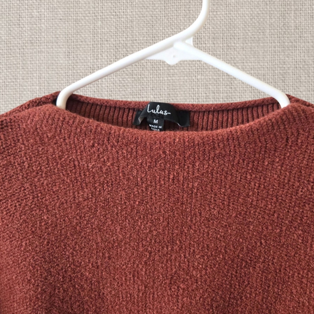Lulu's Rust Fall Sweater - Picture 2 of 9